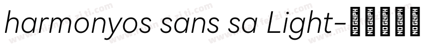 harmonyos sans sa Light字体转换